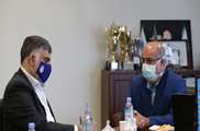 The meeting of Dr. Alireza Zali, Chancellor of the University with Dr, Jaffar Hosain, WHO representative in the Middle East  