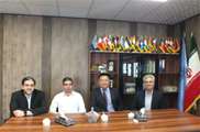 Meeting of the vice-chancellor of international affairs of SBUMS with the pro vice-chancellor of international affairs of the New England university