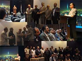 A ceremony held to acknowledge organizers of the course of Oral Health and Social Dentistry, University of Helsinki and Shahid Beheshti University of Medical Sciences